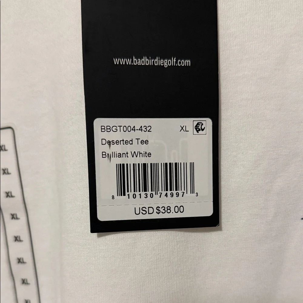 Bad Birdie White Tee with Blue Scorpion Graphic - Picture 3 of 4